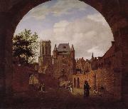 Jan van der Heyden Church of the scenery oil painting artist